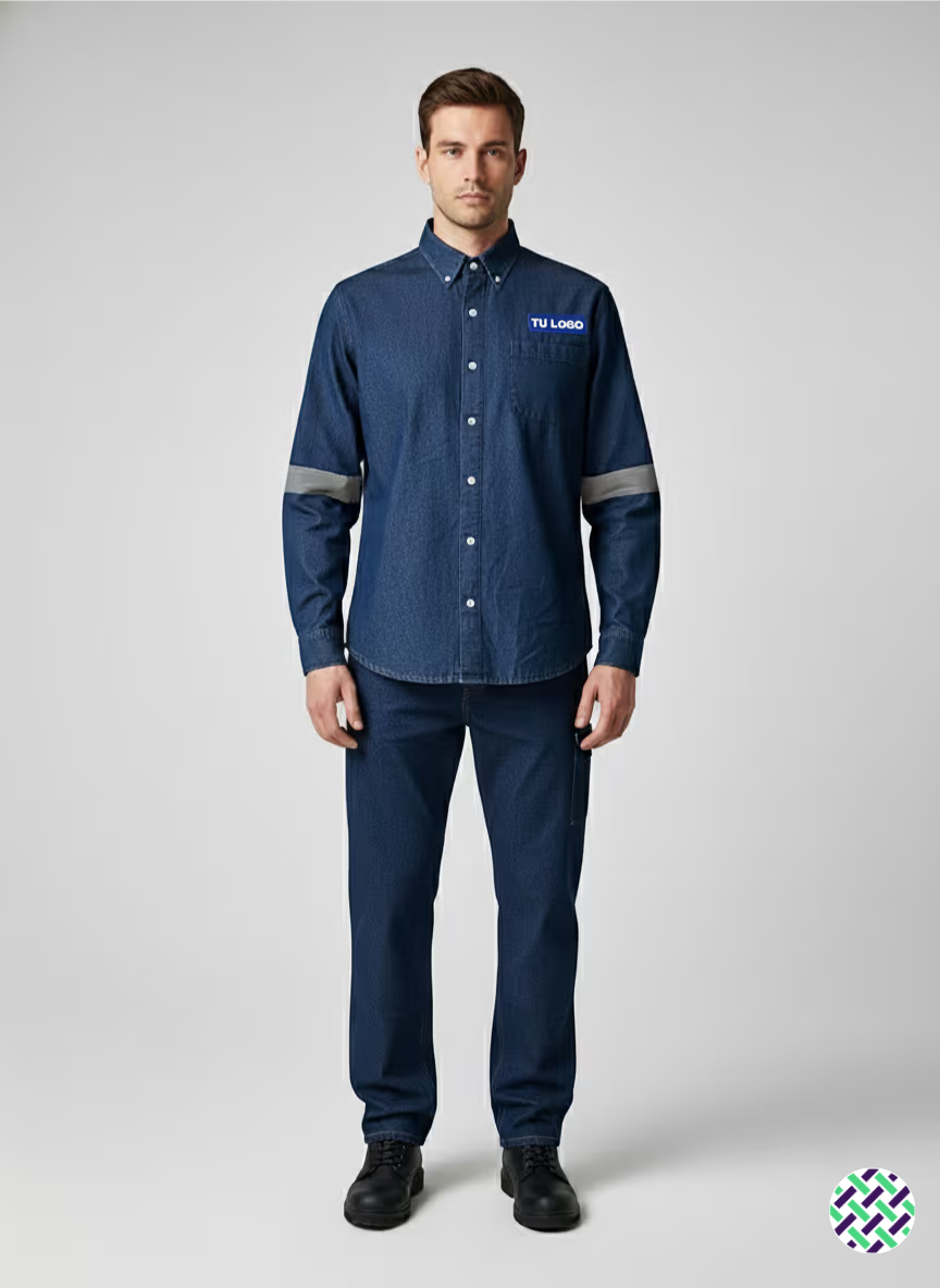 Camisa Industrial de Mezclilla
